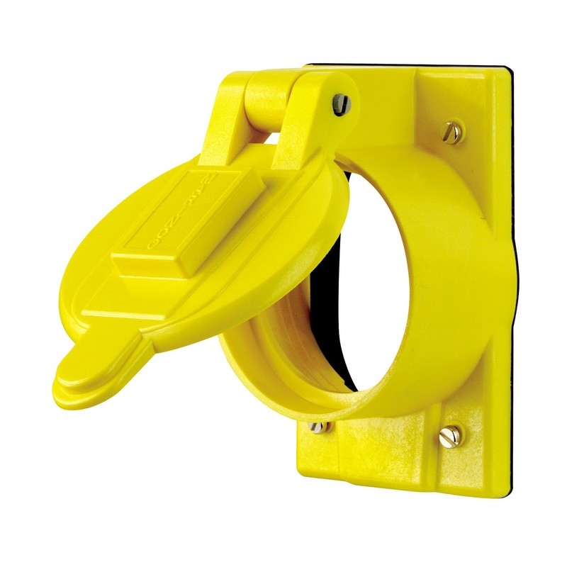 Leviton Weatherproof Receptacle Cover with Lift Lid, For 50A Corrosion