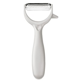 Takagi Vegetable Cut Stainless Steel Thick Chopper Peeler with Potato Bud Extractor Peeler, Dishwasher Safe, T-Shape, Uniform Thickness, Easy Grip Handle Shape, Made in Japan, Antibacterial, Takagi