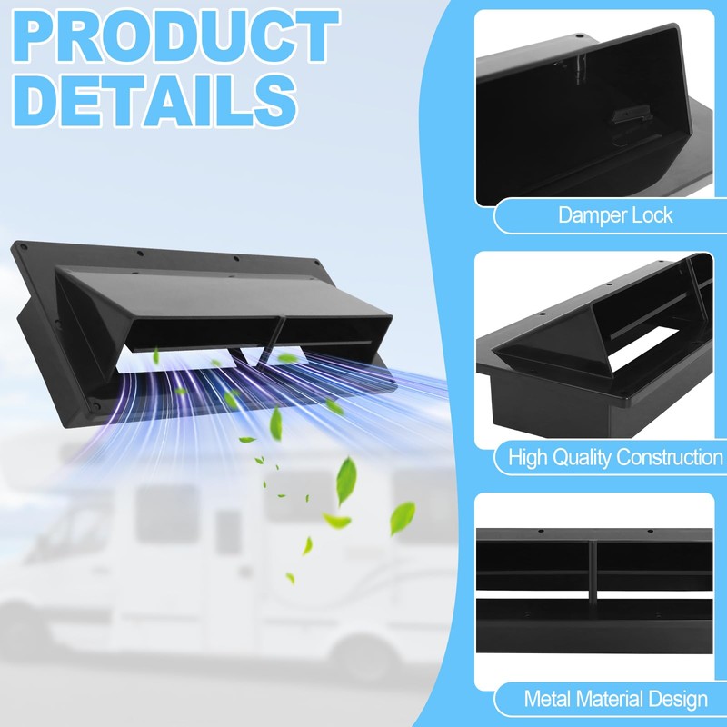 Gekufa RV Exhaust Vent Cover– Fits Camper, Trailer, Motorhome Range
