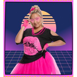 Seawhisper 80 Styles Clothes for Women Plus Size 80s Outfit for Women Costumes 80s Shirt Party Outfits Neon Accessories 20-22