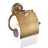 YWHWLX トイレットペーパーホルダー 真鍮製 紙巻器 カバー付き 壁掛け おしゃれ アンティーク風 バスルーム装飾