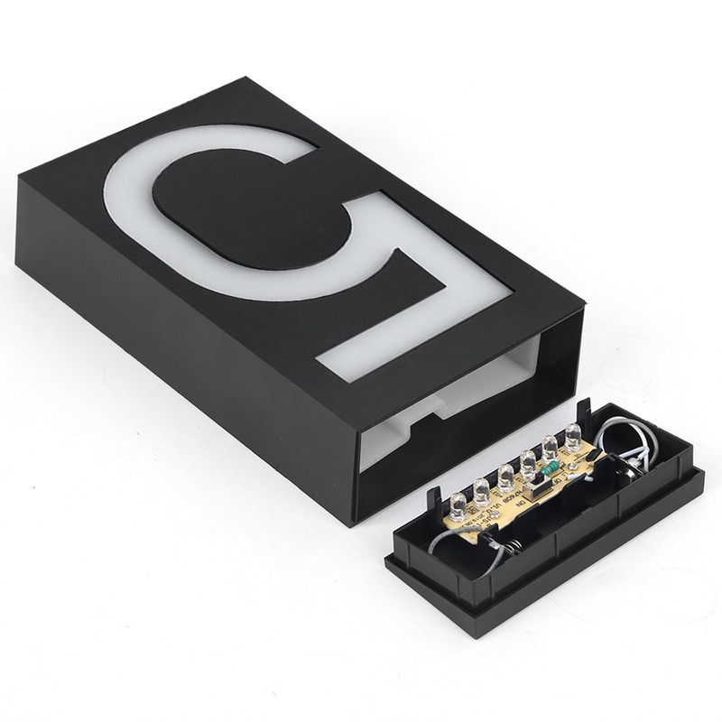 Outdoor Solar Power LED Number Sign Light House Hotel Store