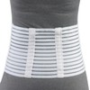 OTC Lumbosacral Support, 7-inch Lower Back, Lightweight Compression, Elastic, White,