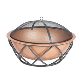 Fire Sense Barzelonia Round Copper Look Fire Pit