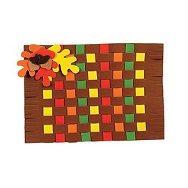 Fall Colors Weaving Placemat Craft Kit - Makes 12 - DIY Crafts for Kids and Fun Home Activities