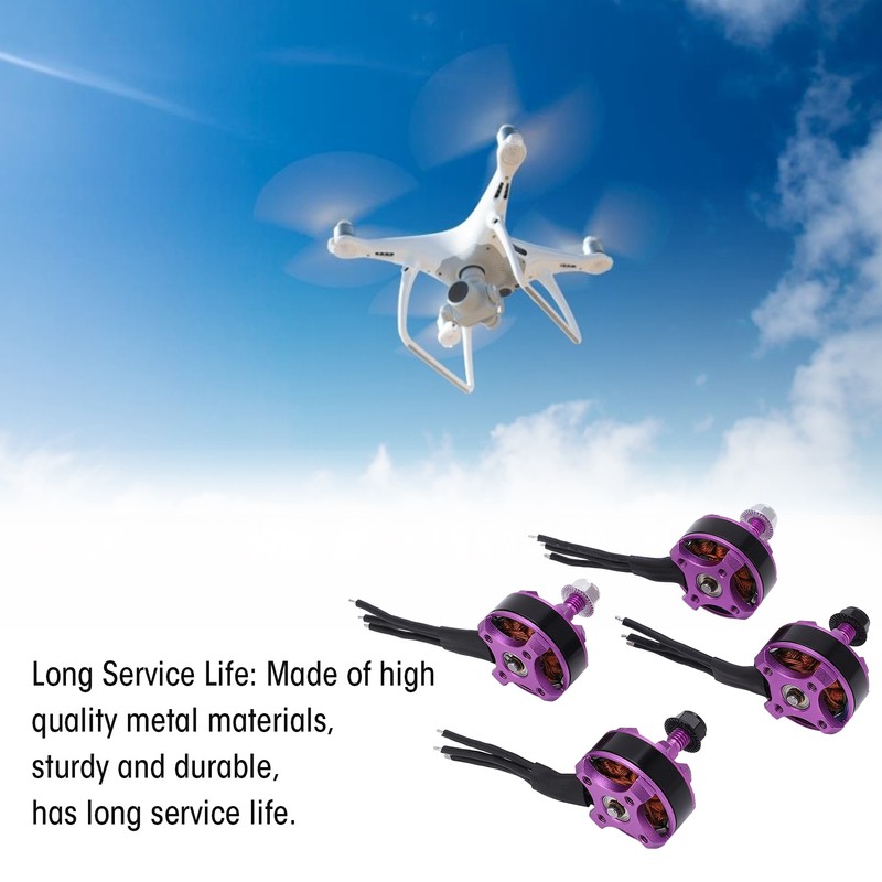 4PCS MN2205‑2300KV 2‑4S Brushless Motor Kit 2CW 2CCW for FPV