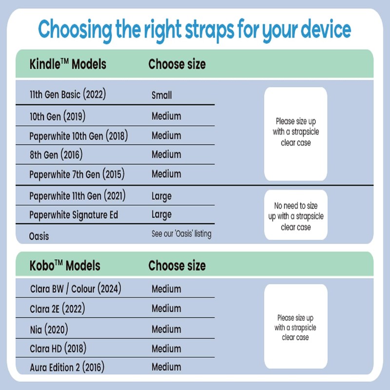 Strapsicle Hand Strap for Kindle - Holder for Kindle Basic