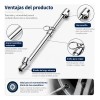 Manómetro Ryvoxel MEA-150X Acero Calibrador 150 PSI Cabeza Doble