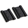 2Pcs 75mm Cafe Saloon Door Hinges Black with Screws Double