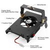 Radioddity G90-H1 Bracket Holder Quiet Cooling Fan 2-in-1 for Xiegu