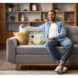 Kies GIFT®(Double-Sided) Gifts for Dad Gifts from Daughter Daddy Gifts with Pockets Cushion Covers 18x18 Inches Dad Gifts from Son Dad Birthday Gifts Daddy Birthday Gifts Birthday Gift for Dad