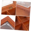 ABOOFAN Wooden Tea Bag Organizer with Compartments Stylish Storage Box