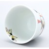 Hasamiyaki Pottery Blue Tricolor Cat Tea Cup (Small), Red 02-364