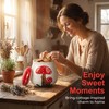 Ceramic Airtight Cookie Jar with Lid Mushroom Candy Canister Relief