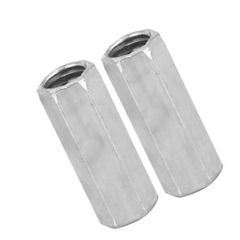 10Pcs M8 Tuerca de varilla larga Tuerca de acoplamiento hexagonal Sujetadores roscados(M8*28)