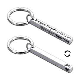 Iron Gifts for 6th Anniversary for Women Men 6 Year Anniversary Keychain Gifts Iron Anniversary Gifs for Him Her Wedding Registry Ideas Birthday Stocking Stuffers for Adults 6th Anniversary Presents