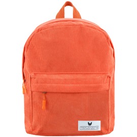 Tinyloaders Women's Corduroy Daypack Corduroy Backpack Leisure Backpack Leisure City Bag Work School Small City Backpack Travel Hiking, orange