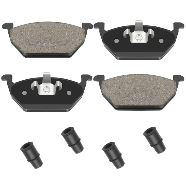 SUPLABEL Blue Semi-Metallic Disc Brake Pad Set - Compatible With