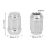X AUTOHAUX 16 Pcs M14x1.5 Chrome Bulge Acorn Wheel Lug