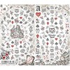 New Arrival Nail Pro Nail Sticker Alice in Wonderland Monochrome