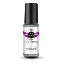 CA Perfume Originals French Lilac Unisex Perfume Oil Floral Scent Long Lasting Fragrance for Women and Men Travel Size Mini Perfume Sample TSA Ready Body Oil Roll-on 0.14 Fl Oz 4ml