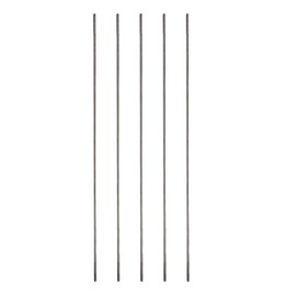 Crapyt Silver M2 Pushrod Linkage Rods 304 Stainless Steel for RC Airplane,Boat,Helicopter Round Shaft 5 PCS Replacement 200×2mm/7.87"×0.08"(L×D)