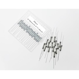 Vigor Source 20pcs Ceramic Lead Fuses - Voltage 250V, Max Current 15A, Fuses 6 * 30mm, AH PicoFuse 250V 15A