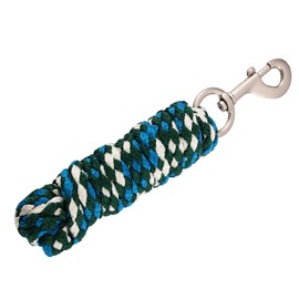 Merauno® Lead Rope for Horses - Tie Rope in Various Stylish Designs, Lead Rope, Pony, Donkey, Goat Long Knit with Carabiner Hook, Beige Green