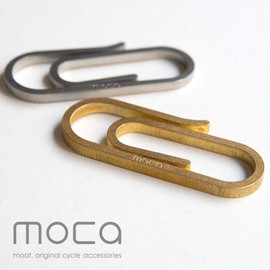 Mocha Clip-type Carabiner Key Holder, Made in Japan, Stainless Steel, Brass, Aluminum, Outdoor Activities, Silver
