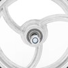 7in Disabled Front Wheel Aluminum Alloy Non Slip Polyurethane Tire