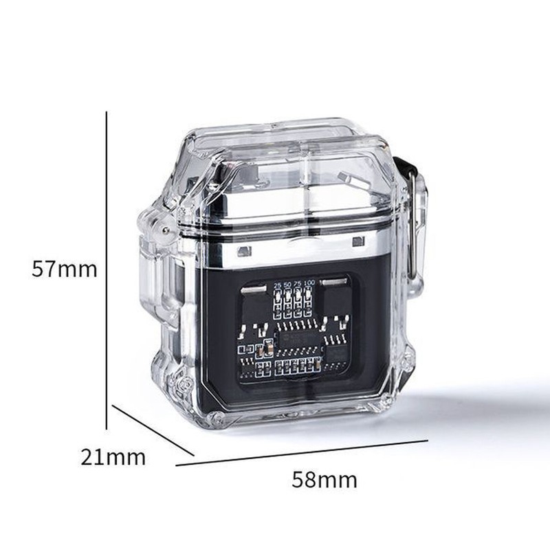 Electric Lighter Double Arc Electronic Pulse Lighter Windproof & Waterproof