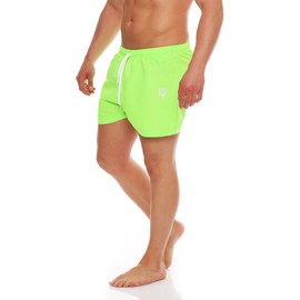 Gennadi Hoppe Men's Swimming Shorts Short Swimming Trunks Beach Shorts Board Shorts Swimming Trunks, neon green