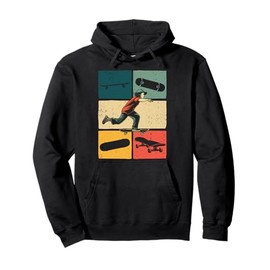 Cool Skateboard Art For Men Women Skateboarding Skateboarder Pullover Hoodie