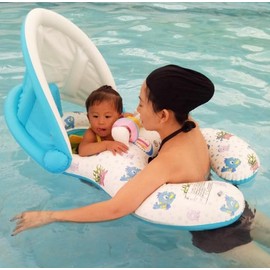 Parent-child Swim Ring, For 2 People, Foot Insert, Baby Float, For Adults, Water Play, Swimming, For Children, Pool, Swimming, For The Sea, Float