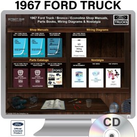 1967 Ford Truck / Van Shop Manuals, Wiring Diagrams & Parts Books Kit