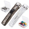 Binder Clips, NOCHME 2 Push Clamp Stapler Holder and 200