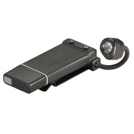 Streamlight 61125 ClipMate 70-Lumen 500-Candela Rechargeable Hands-Free Clip-On Light with White and Red LEDs, Black
