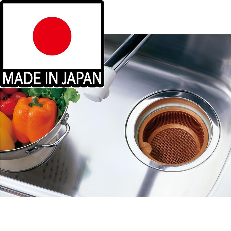 【Antibacterial Copper Ion】 Belca Made in Japan Drain Strainer with