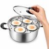 Egg Poacher Pan, Egg Poacher, Stainless Steel, 4 Cups Egg