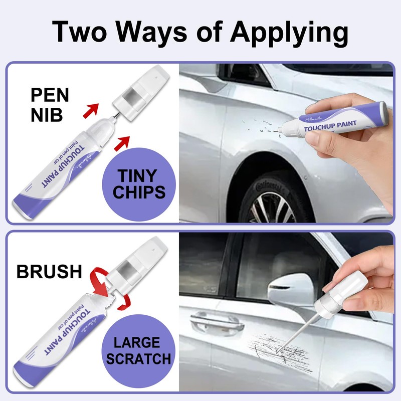 Touch Up Paint for Benz Cirrus White(650/9650)-Exact Match–Chips and Nicks