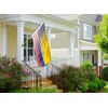 3x5 ft Colombian American Hybrid Flag: 100% Polyester Banner, Brass
