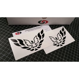 Aftermarket Firebird Pillar Decal Trans Am Window Sticker Select Color (Flat/Matte Blackout)