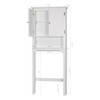 UTEX Over The Toilet Storage Cabinet, Over Toilet Bathroom Organizer