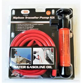 IIT MANUAL SIPHON TRANSFER HAND PUMP KIT GAS DIESEL OIL KEROSENE WATER AIR TIRE
