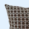 Qupace Set of 2 Brown Geometric Throw Pillow Covers 18x18