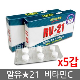 RU21 Vitamin C 5 packs (30 tablets) /RU21/Condition/Dawn / 알유21 비타민C 5갑 (30정) /RU21/컨디션/여명