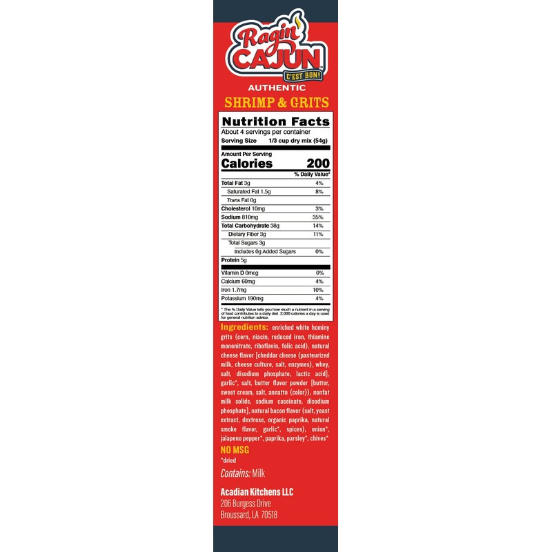 Ragin Cajun Shrimp and Grits 8oz (Pack of 3)