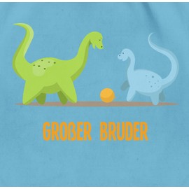 Shirtracer - Gym Bag Backpack - Big Brother - Bags - Big Brother Dinosaur, 2 Light Blue