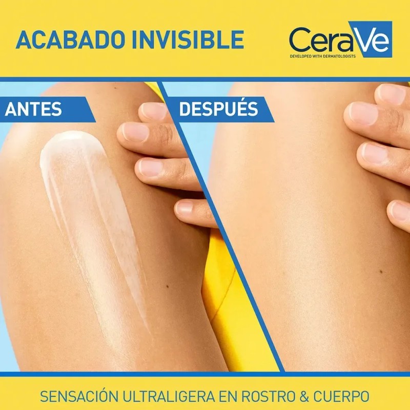 Cerave Loción Protectora Invisible Hidratante 50FPS 177ml