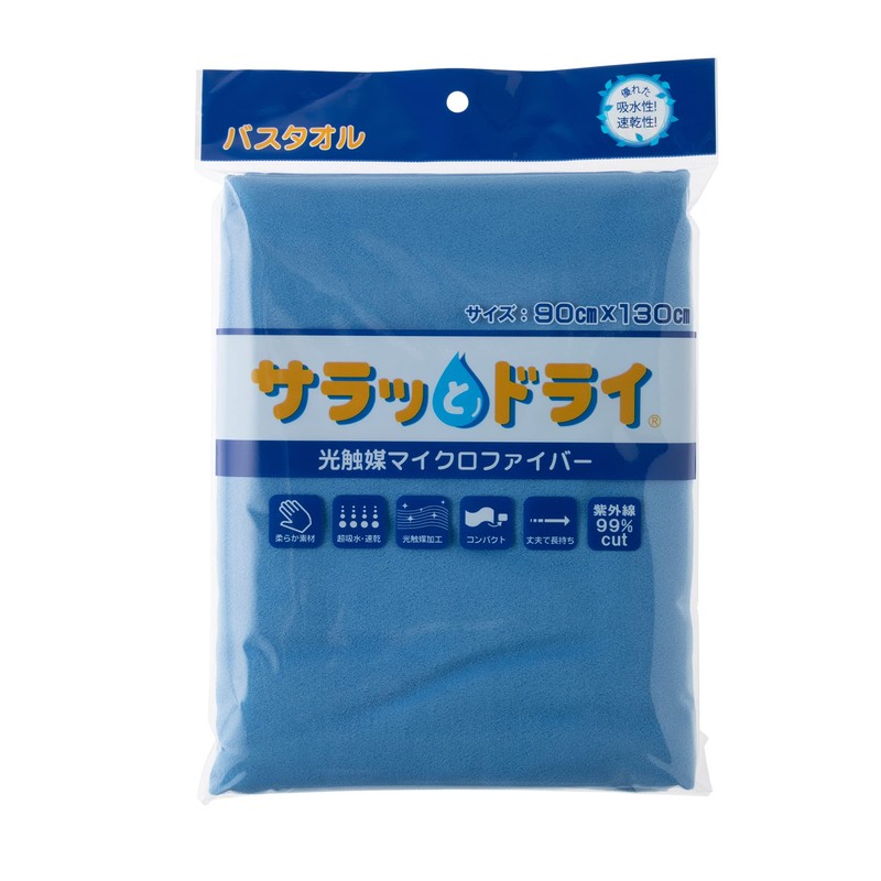 Smooth and Dry Bath Towel, Royal Blue, 35.4 x 51.2